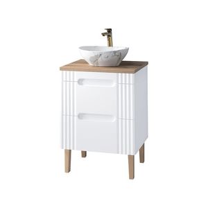 ArtCom Koupelnová skříňka s umyvadlem a deskou FIJI White DU60/1 | 60 cm obraz