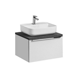 ArtCom Koupelnová skříňka s umyvadlem a deskou LEONARDO White DU60/2 | 60 cm obraz