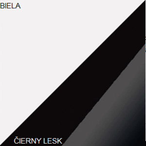 ArtCross Konferenční stolek BETA Barva: Bílá / černý lesk obraz