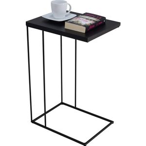 ArtAdrk Příruční stolek DRU | černé nohy Barva: Černá obraz