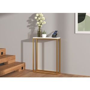 ArtAdrk Příruční stolek LUCAS | zlaté nohy Barva: Bílá obraz