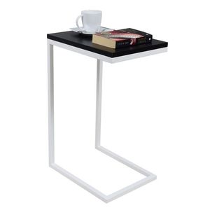 ArtAdrk Příruční stolek SPARK | bílé nohy Barva: Černá obraz