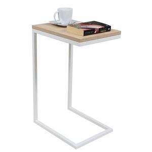 ArtAdrk Příruční stolek SPARK | bílé nohy Barva: dub sonoma obraz