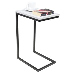 ArtAdrk Příruční stolek SPARK | černé nohy Barva: Beton obraz