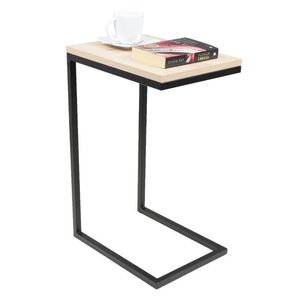 ArtAdrk Příruční stolek SPARK | černé nohy Barva: dub sonoma obraz