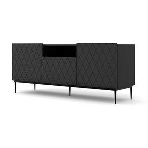 ARTBm TV stolek DIUNA 145 2D1K | černý mat Provedení: Černý mat / černá podnož obraz