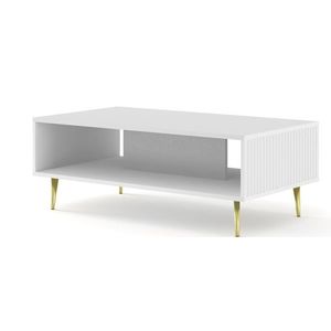 ARTBm Konferenční stolek RAVENNA B 90 | bílá matná Provedení: Bílá matná / zlaté nohy obraz