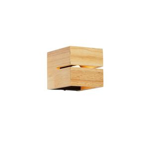 Venkovské nástěnné svítidlo dubové dřevo 9, 7 cm - Transfer Groove obraz