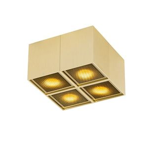 Designová bodová zlatá 4-světlá - Qubo Honey obraz