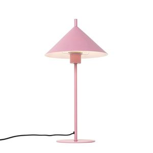 Designová stolní lampa růžová - Triangolo obraz