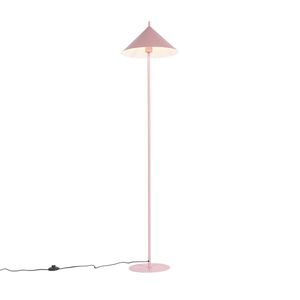 Designová stojací lampa růžová - Triangolo obraz