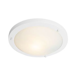 Moderní stropní svítidlo bílé 31 cm IP44 - Yuma obraz