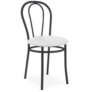 Židle TULIPÁN black V01 bílá obraz