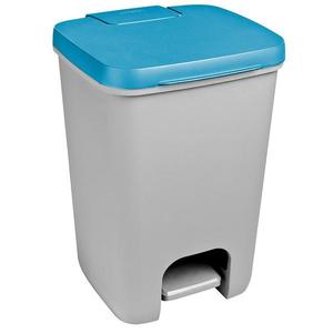 Odpadkový koš nášlapný Essentials 20L šedý/modrý 248609 obraz