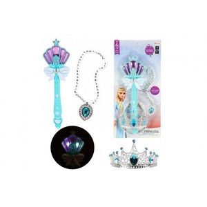 Kouzelní hůlka + čelenka a náhrdelník Ledová princezna obraz