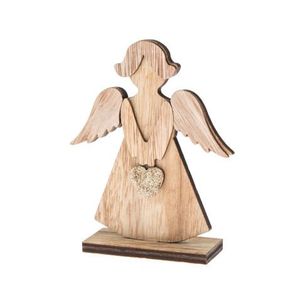 Dekorační soška dřevěný anděl, 13 cm obraz