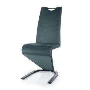 Jídelní židle SIGH-090 zelená/černá obraz