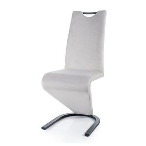 Jídelní židle SIGH-090 světle šedá/černá obraz