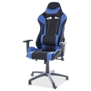 Herní židle VAPIR modrá/černá obraz