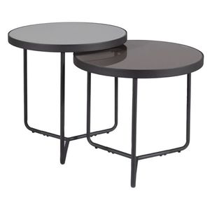 Přístavný stolek PINILUPI šedá/černá obraz
