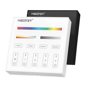 LED Solution Mi-Light RF Nástěnný dálkový ovladač pro RGB a CCT LED pásky, 4-kanálový Barevná varianta patice: Bílá B4 obraz