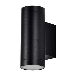LED Solution Černé fasádní svítidlo kulaté 2x GU10 IP54 2971 obraz