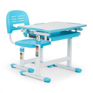 OneConcept Tommi dětský psací stůl, dvoudílná sada, stůl, židle, výškově nastavitelné obraz