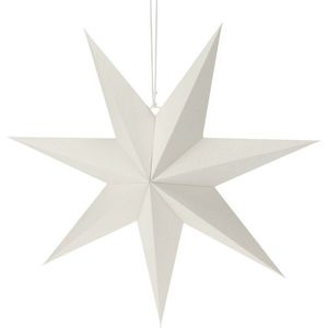 Vánoční papírová dekorace White star, 60 x 60 x 1, 5 cm obraz