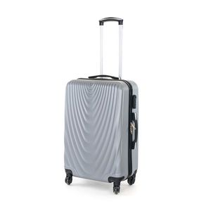 Pretty UP Cestovní skořepinový kufr ABS07 M, šedá obraz