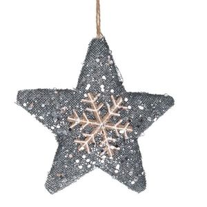 Vánoční závěsná hvězda Miram, 13, 5 x 13, 5 cm obraz