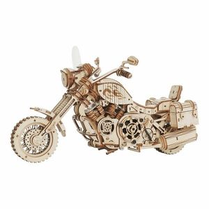 RoboTime 3D dřevěné mechanické puzzle Motorka (cruiser) obraz