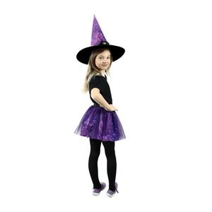 Rappa Dětský kostým Čarodějnická Tutu sukně s kloboukem obraz
