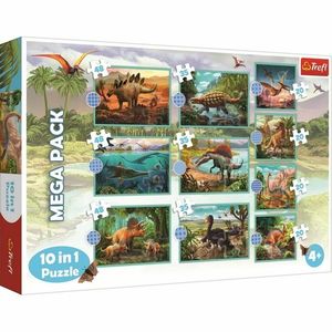 Trefl Puzzle Dinosauři, 10v1 obraz