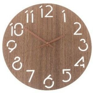 Nástěnné hodiny Dark wood, pr. 30, 5 cm, dřevo obraz