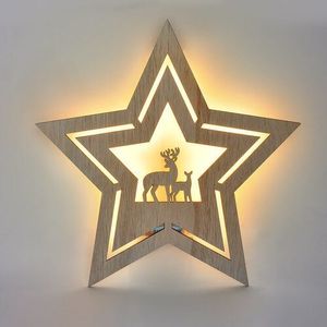 Solight LED nástěnná dekorace vánoční hvězda, 24x LED, 2x AA obraz