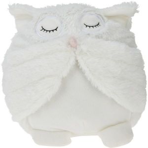 Dveřní zarážka Sleepy owl bílá, 15 x 20 cm obraz