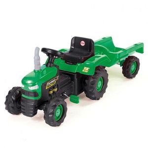 Dolu Dětský traktor šlapací s vlečkou, zelená obraz