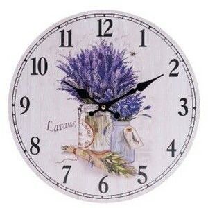 Nástěnné hodiny Provence, pr. 34 cm, dřevo obraz