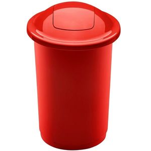 Odpadkový koš na tříděný odpad Top Bin 50 l, červená obraz