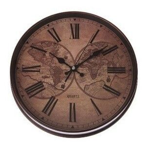 Nástěnné hodiny Globe, pr. 31 cm, plast obraz