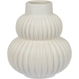 Keramická váza Circulo bílá, 13, 5 x 15, 5 cm obraz