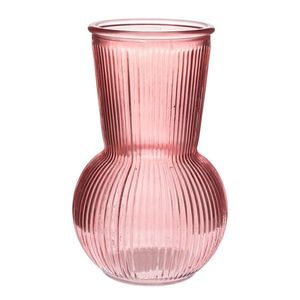 Skleněná váza Silvie, růžová, 17, 5 x 11 cm obraz