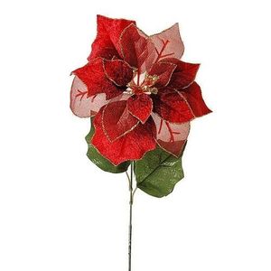 Vánoční růže červená, 55 cm obraz
