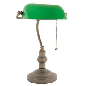 Zelená bankovní Tiffany lampa - Ø 27*40 cm E27 / Max 60W 5LL-5125 obraz