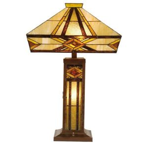 Stolní lampa Tiffany Therese - 42*71 cm 2x E27 / Max 60W & 1x E14 / Max 40W 5LL-5520 obraz