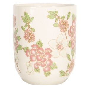 Porcelánový kalíšek na čaj se sakurou - ∅ 6*8 cm / 0, 1L 6CEMU0079 obraz