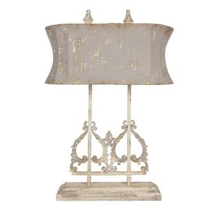 Kovová vintage stolní lampa s patinou Berenger - 50*25*74 cm 5LMP318 obraz