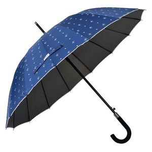 Modrý deštník s puntíky a mašličkami - Ø 98 cm JZUM0031BL obraz