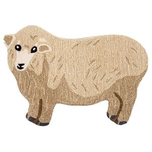 Vlněný kusový koberec ovce Sheep - 60*90*2 cm FOR0007 obraz
