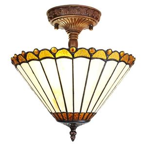 Stropní svítidlo lampa Tiffany Elegant - Ø 29*30 cm E14/max 2*25W 5LL-6281 obraz